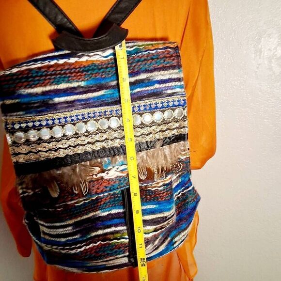 MIKA New York Boho Textile Backpack Purse main image 7